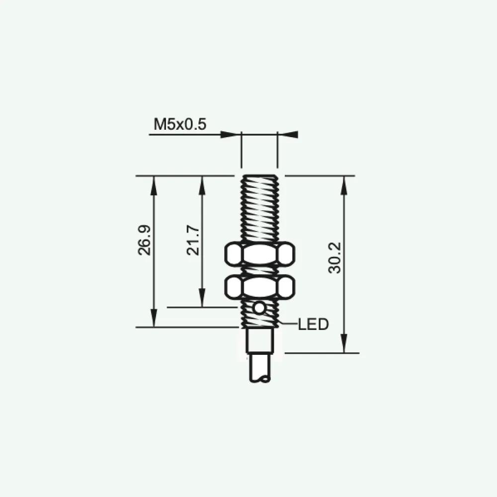 Standard Inductive Sensors DC 3/4 wires M5