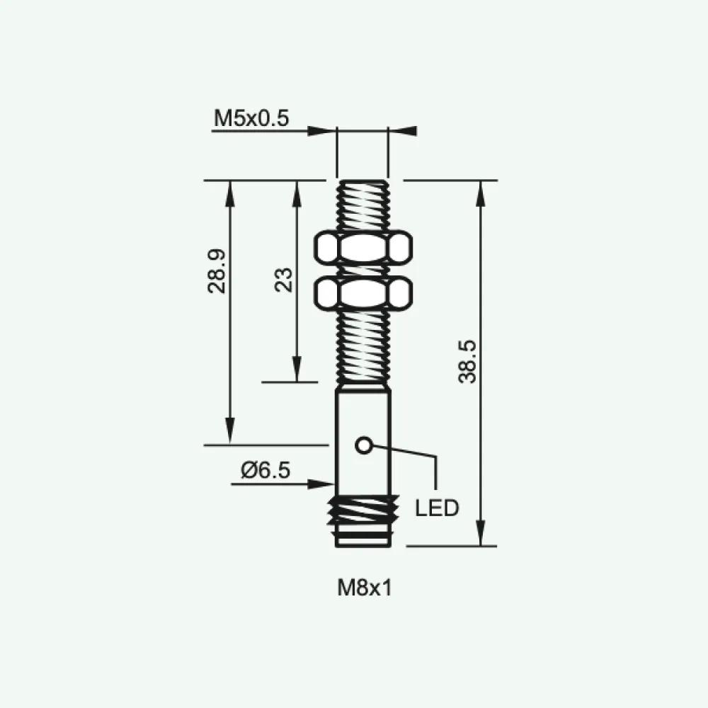 Standard Inductive Sensors DC 3/4 wires M5