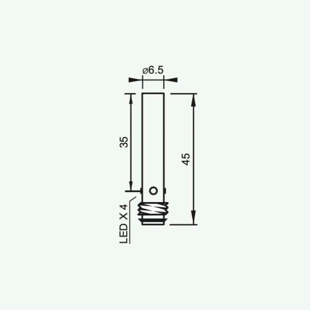 Standard Inductive Sensors DC 3/4 wires 6.5