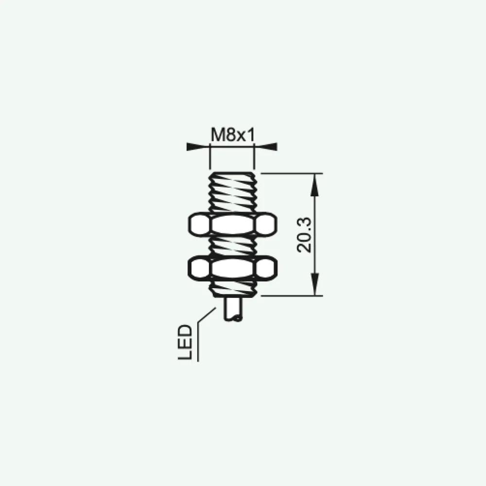 Standard Inductive Sensors DC 3/4 wires M8