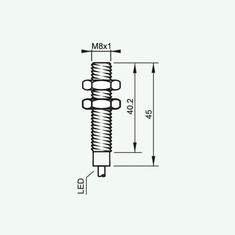 Standard Inductive Sensors DC 3/4 wires M8