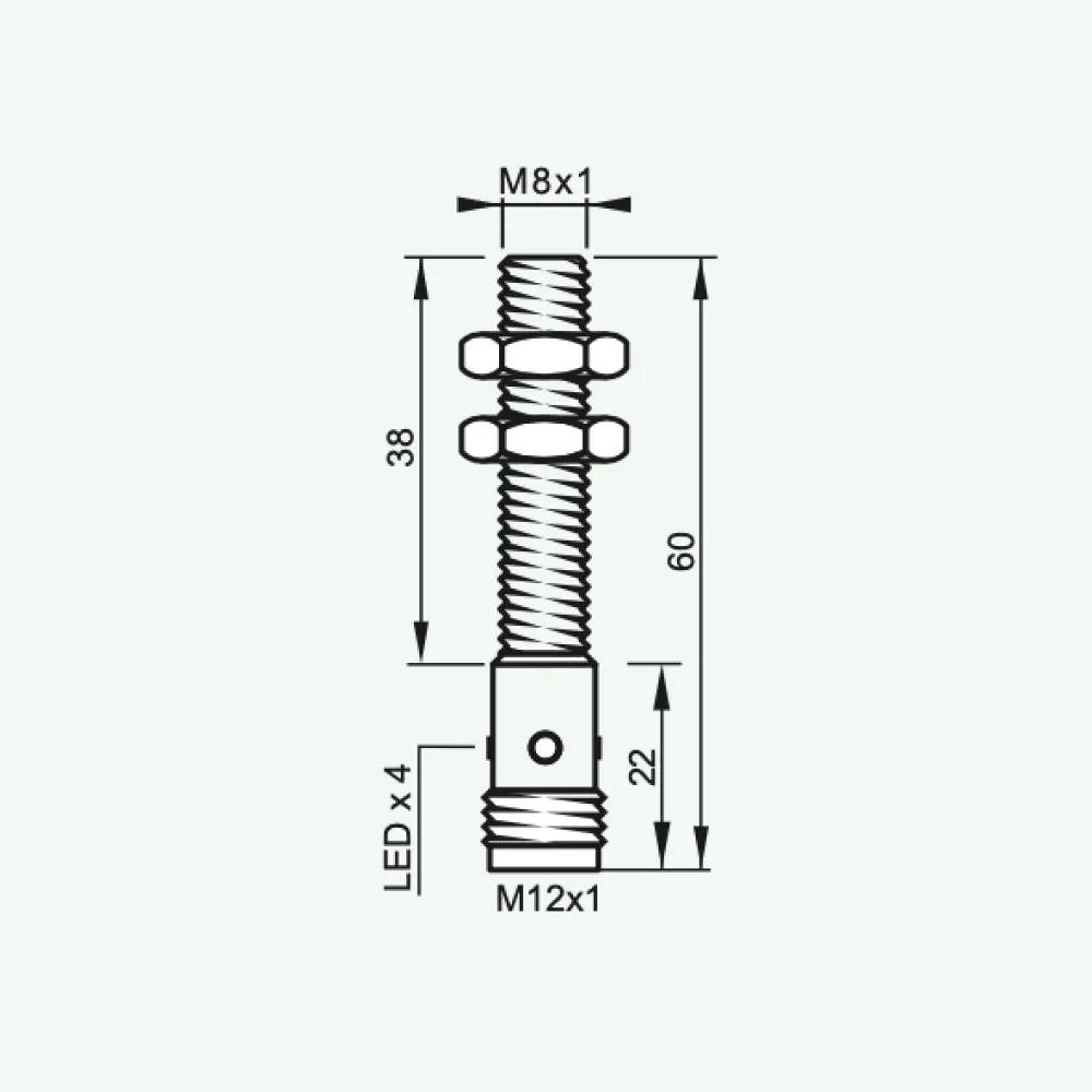 Standard Inductive Sensors DC 3/4 wires M8