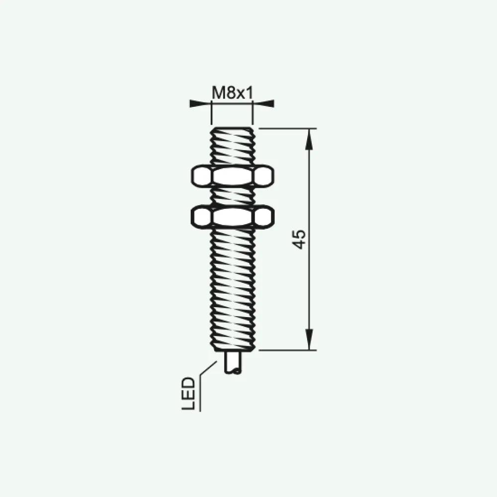 Standard Inductive Sensors DC 3/4 wires M8