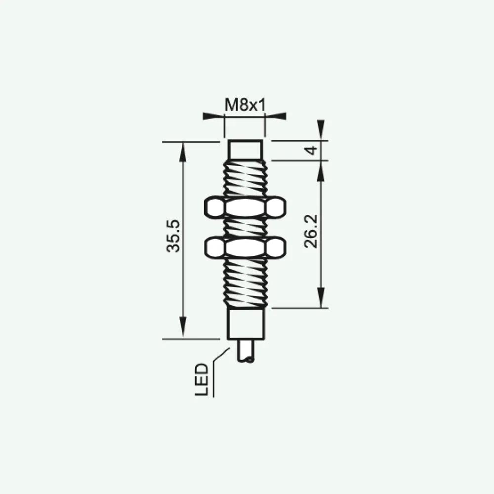 Standard Inductive Sensors DC 3/4 wires M8