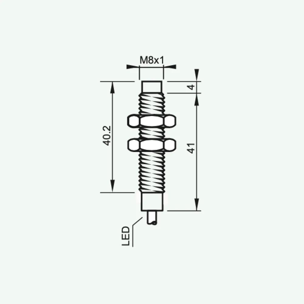 Standard Inductive Sensors DC 3/4 wires M8