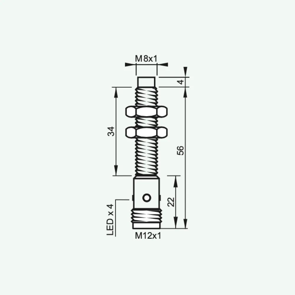 Standard Inductive Sensors DC 3/4 wires M8