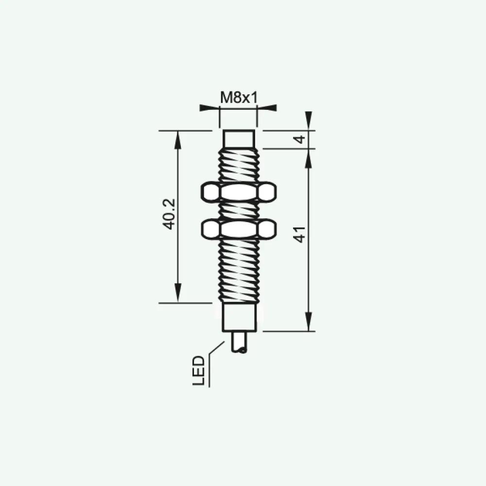 Standard Inductive Sensors DC 3/4 wires M8