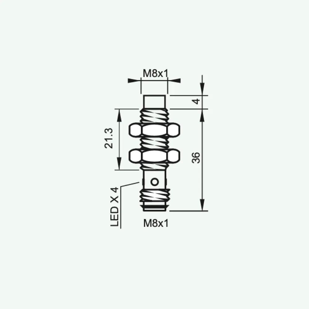 Standard Inductive Sensors DC 3/4 wires M8