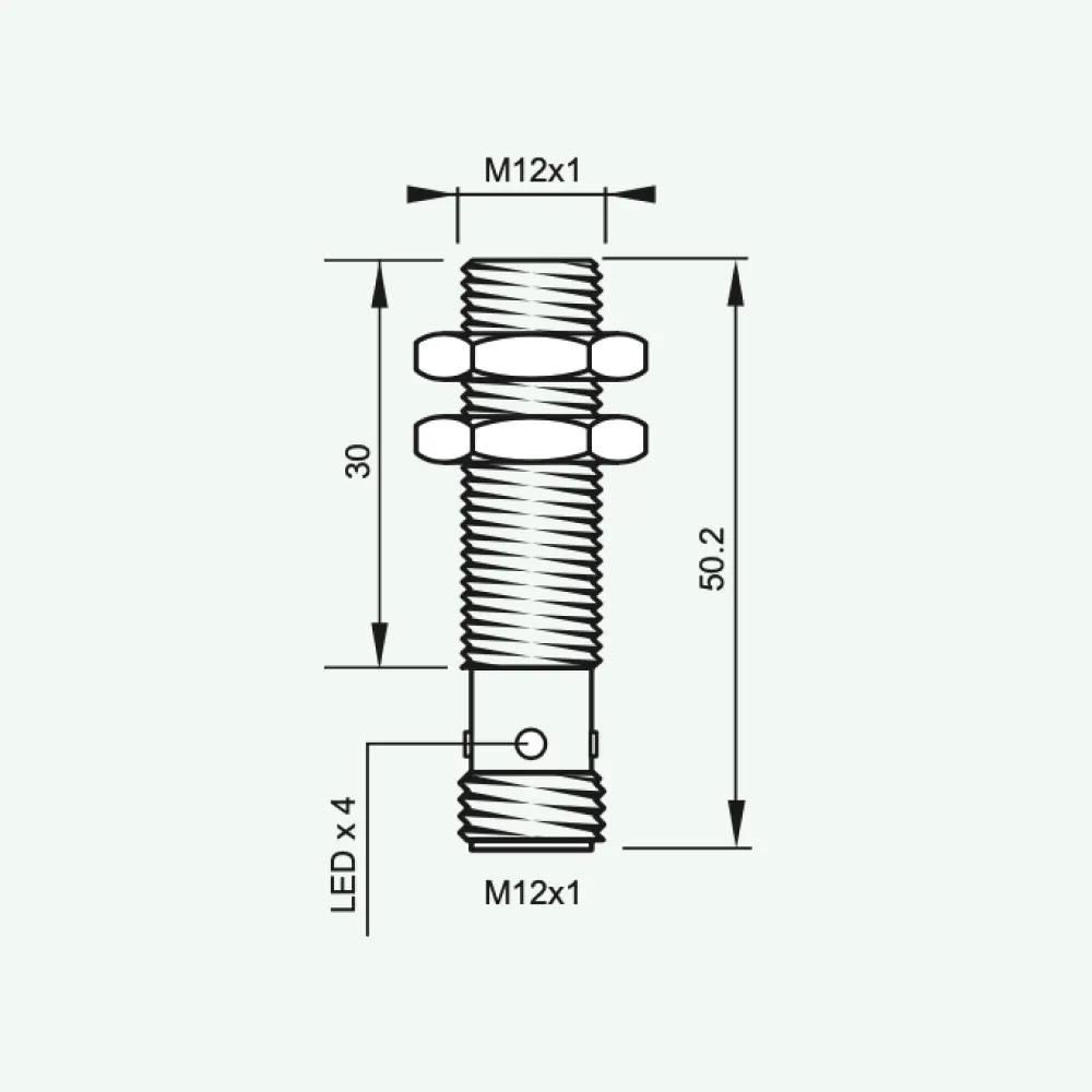 Standard Inductive Sensors DC 3/4 wires M12