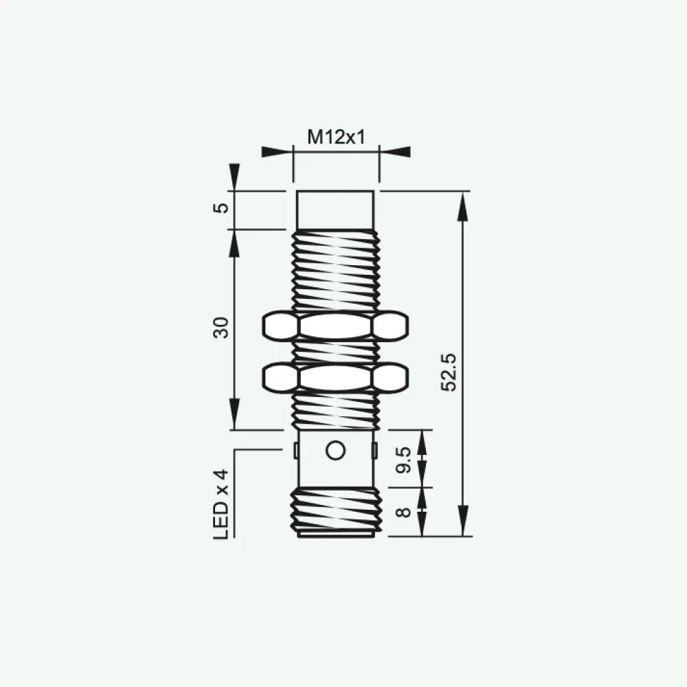 Standard Inductive Sensors DC 3/4 wires M12