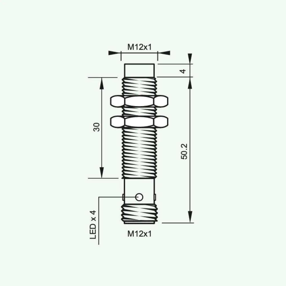 Standard Inductive Sensors DC 3/4 wires M12