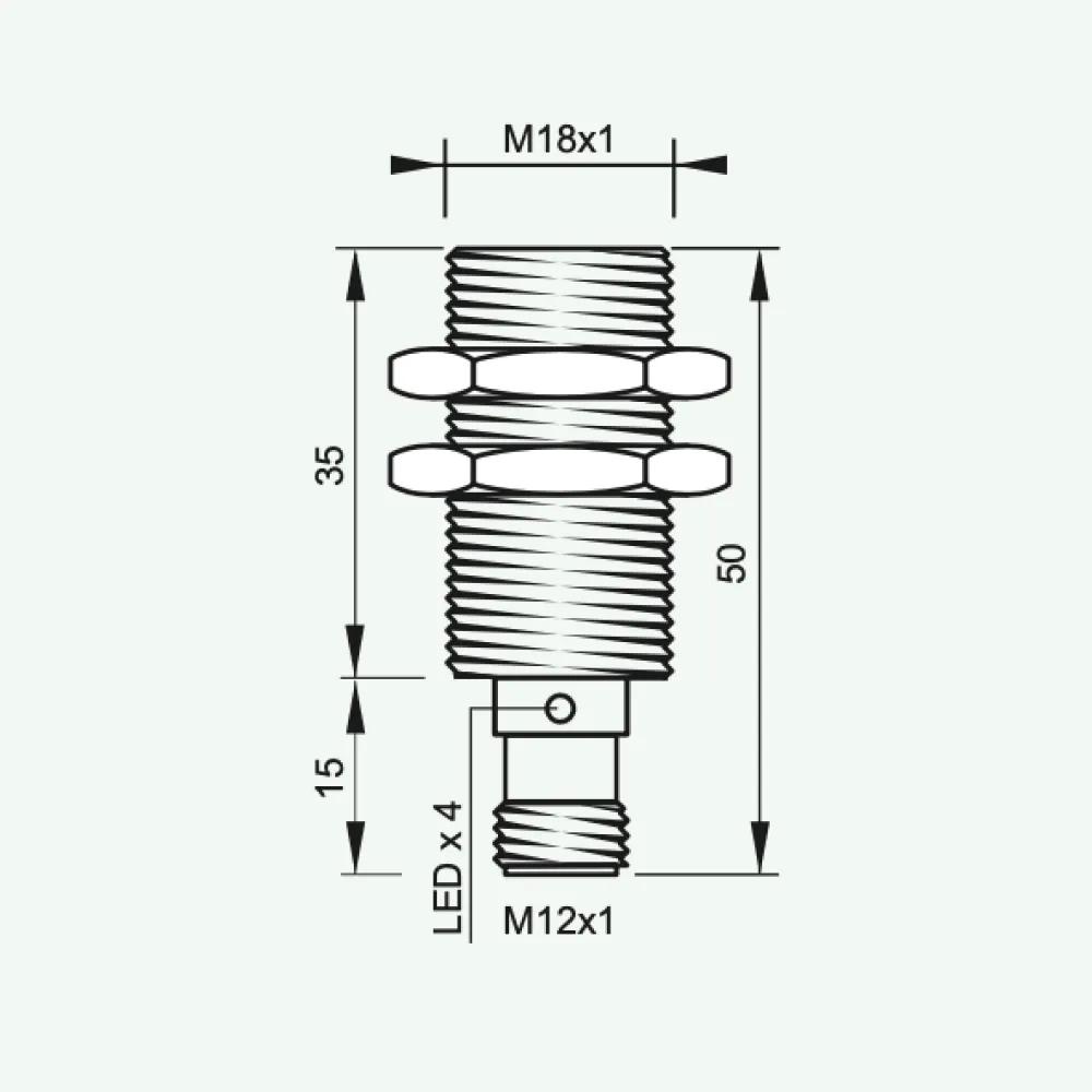 Standard Inductive Sensors DC 3/4 wires M18