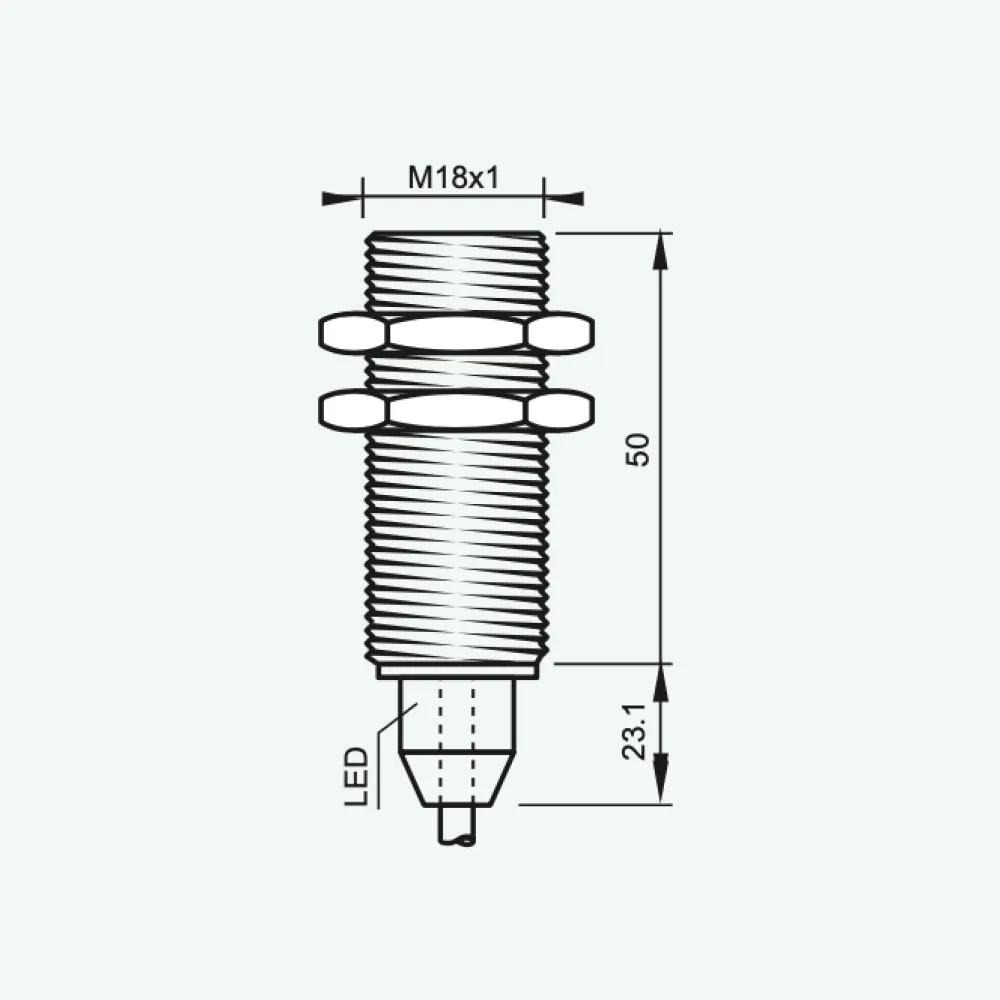 Standard Inductive Sensors DC 3/4 wires M18