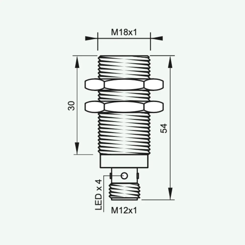 Standard Inductive Sensors DC 3/4 wires M18