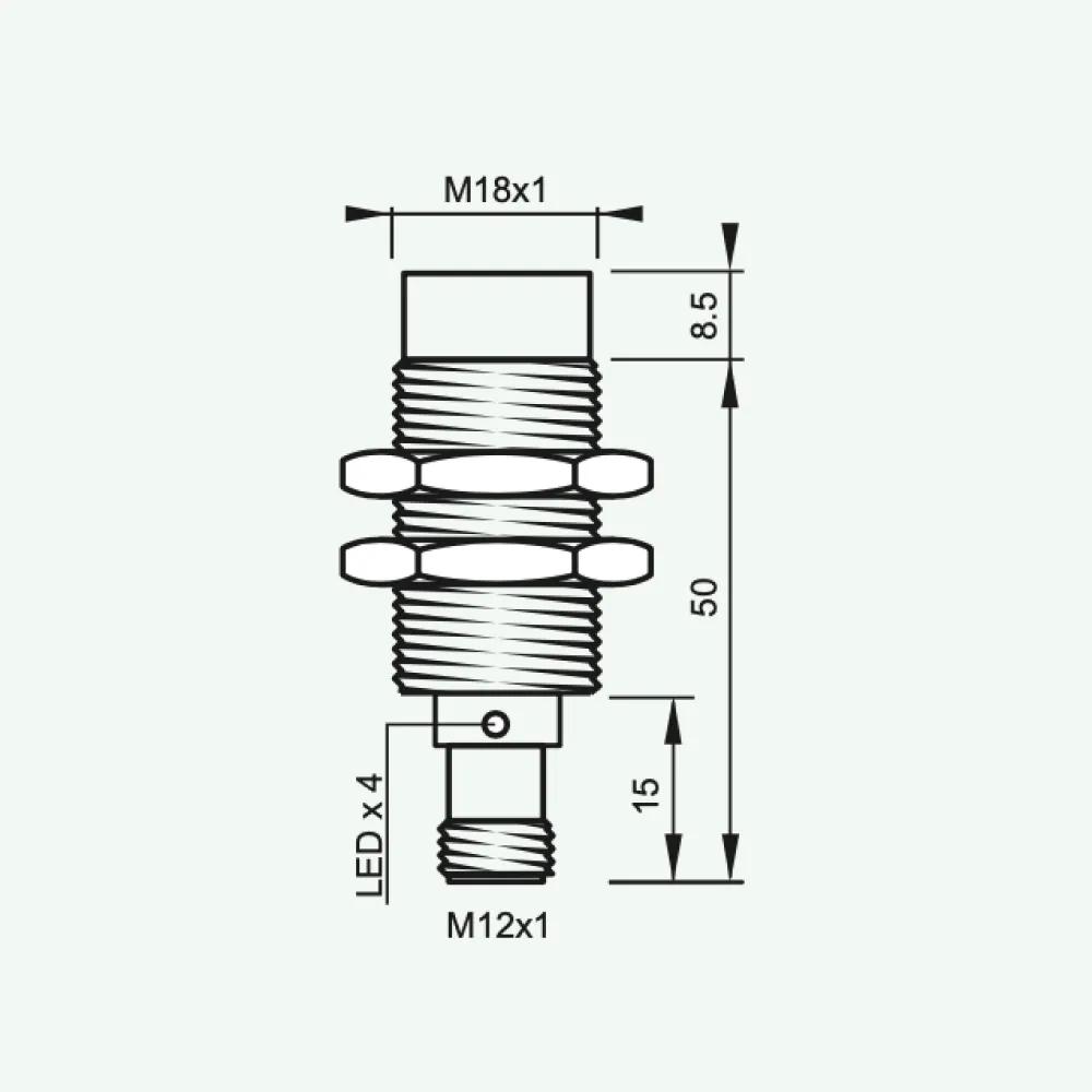 Standard Inductive Sensors DC 3/4 wires M18