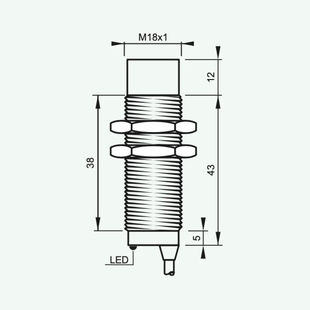 Standard Inductive Sensors DC 3/4 wires M18