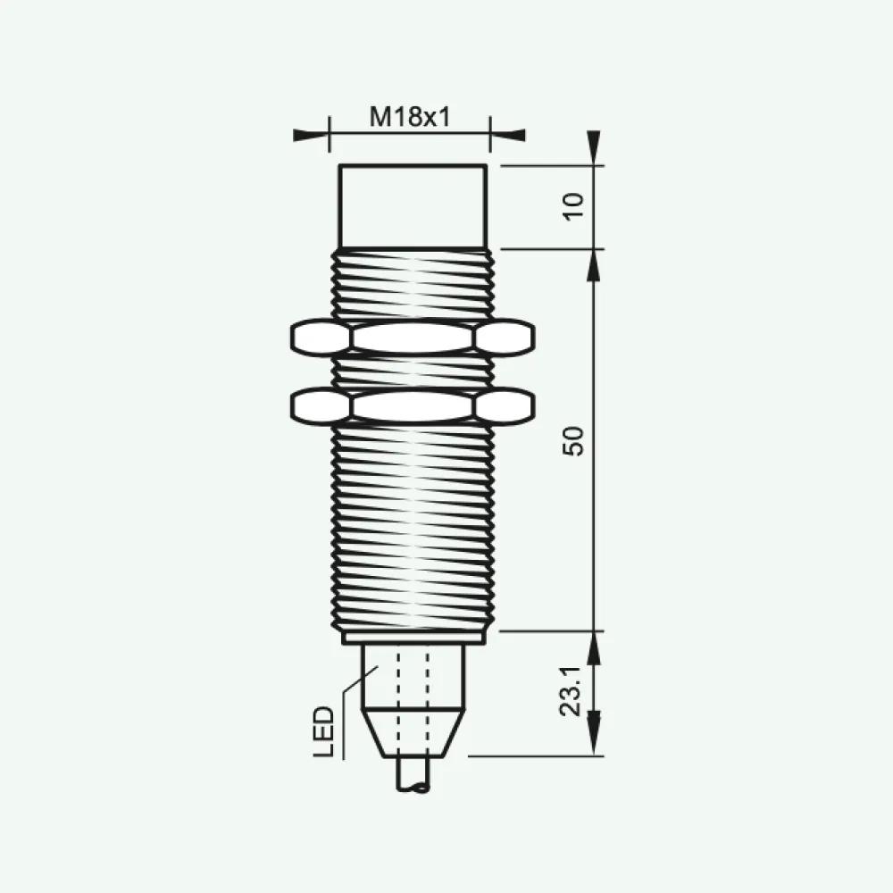 Standard Inductive Sensors DC 3/4 wires M18