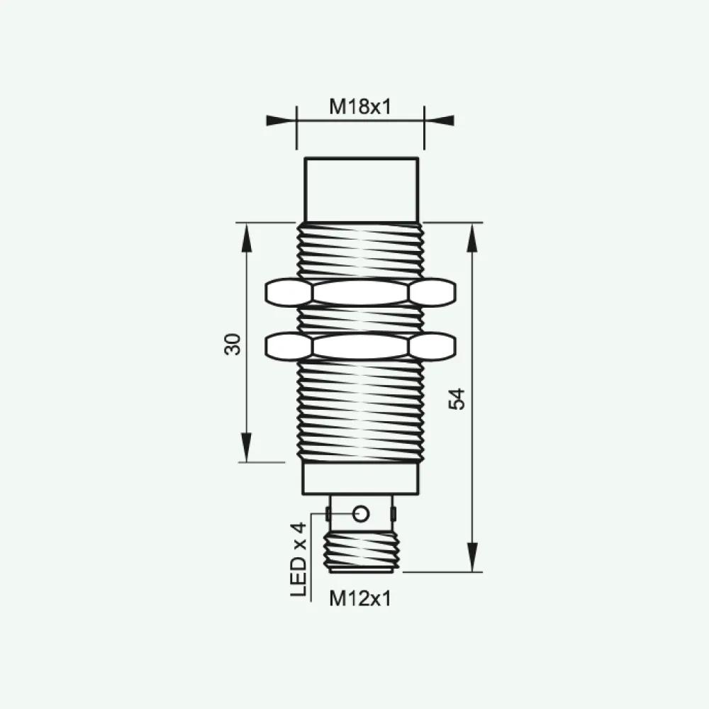 Standard Inductive Sensors DC 3/4 wires M18