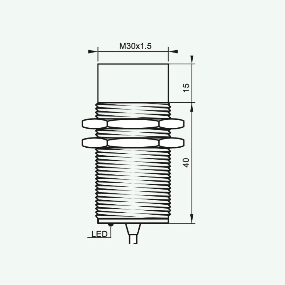 Standard Inductive Sensors DC 3/4 wires M30