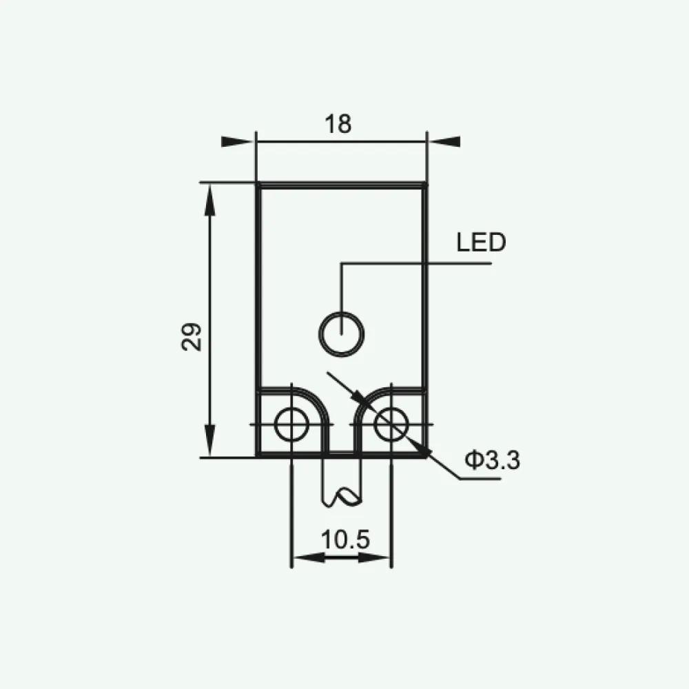 Cảm biến cảm ứng tiêu chuẩn dây DC 3/4 QM8/Q18
