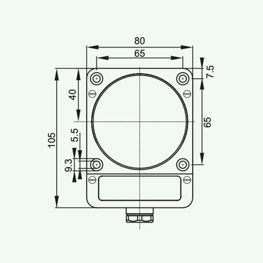 Cảm biến cảm ứng tiêu chuẩn dây DC 3/4 P80