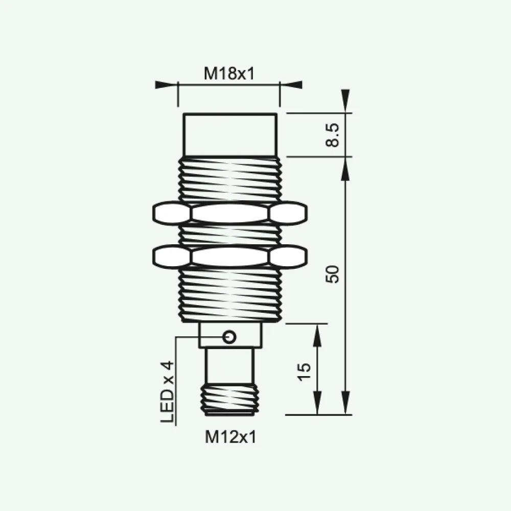 Standard Inductive Sensors DC 2 wires M18