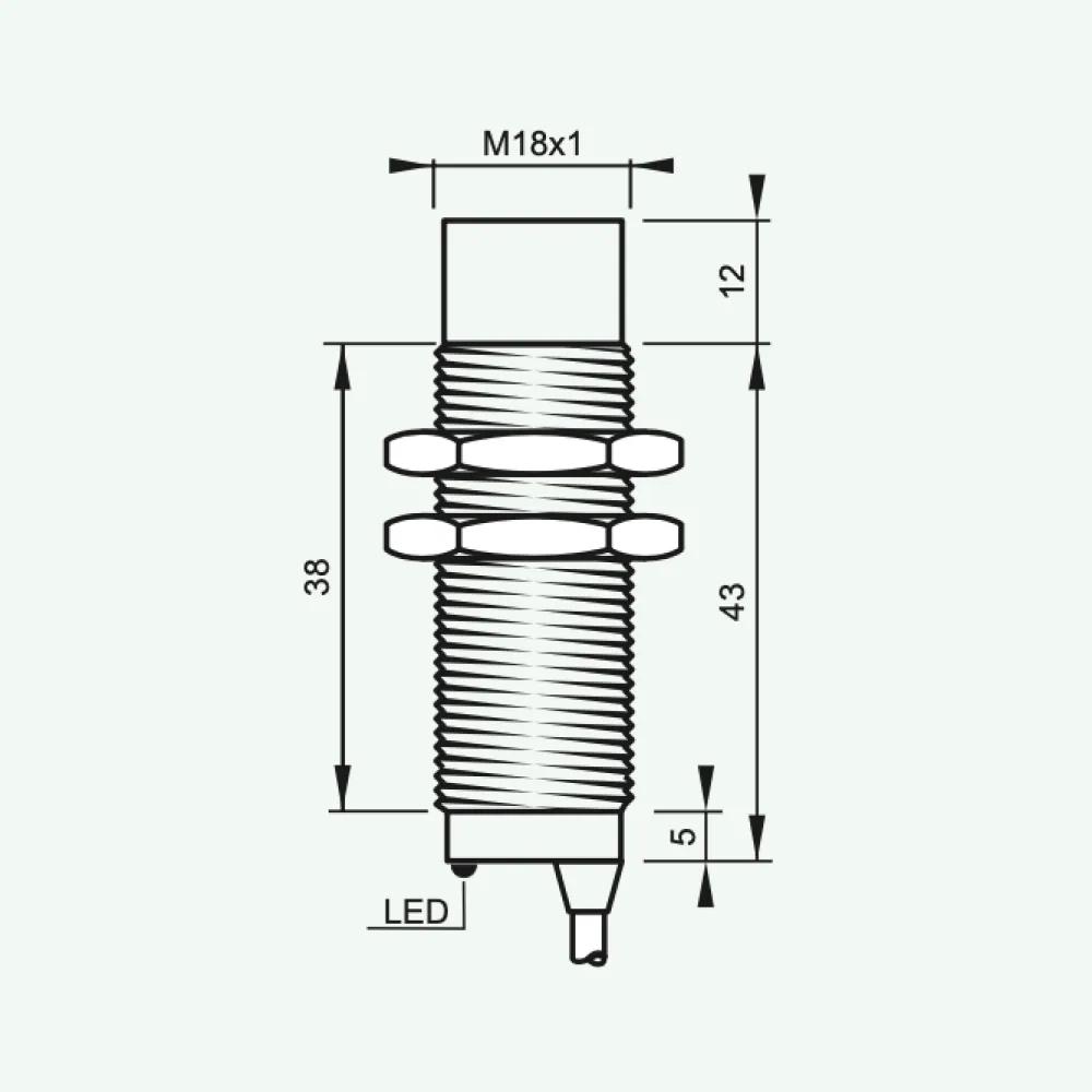 Standard Inductive Sensors DC 2 wires M18