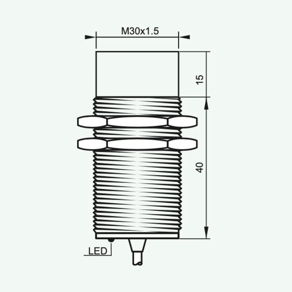 Standard Inductive Sensors DC 2 wires M30/Q18