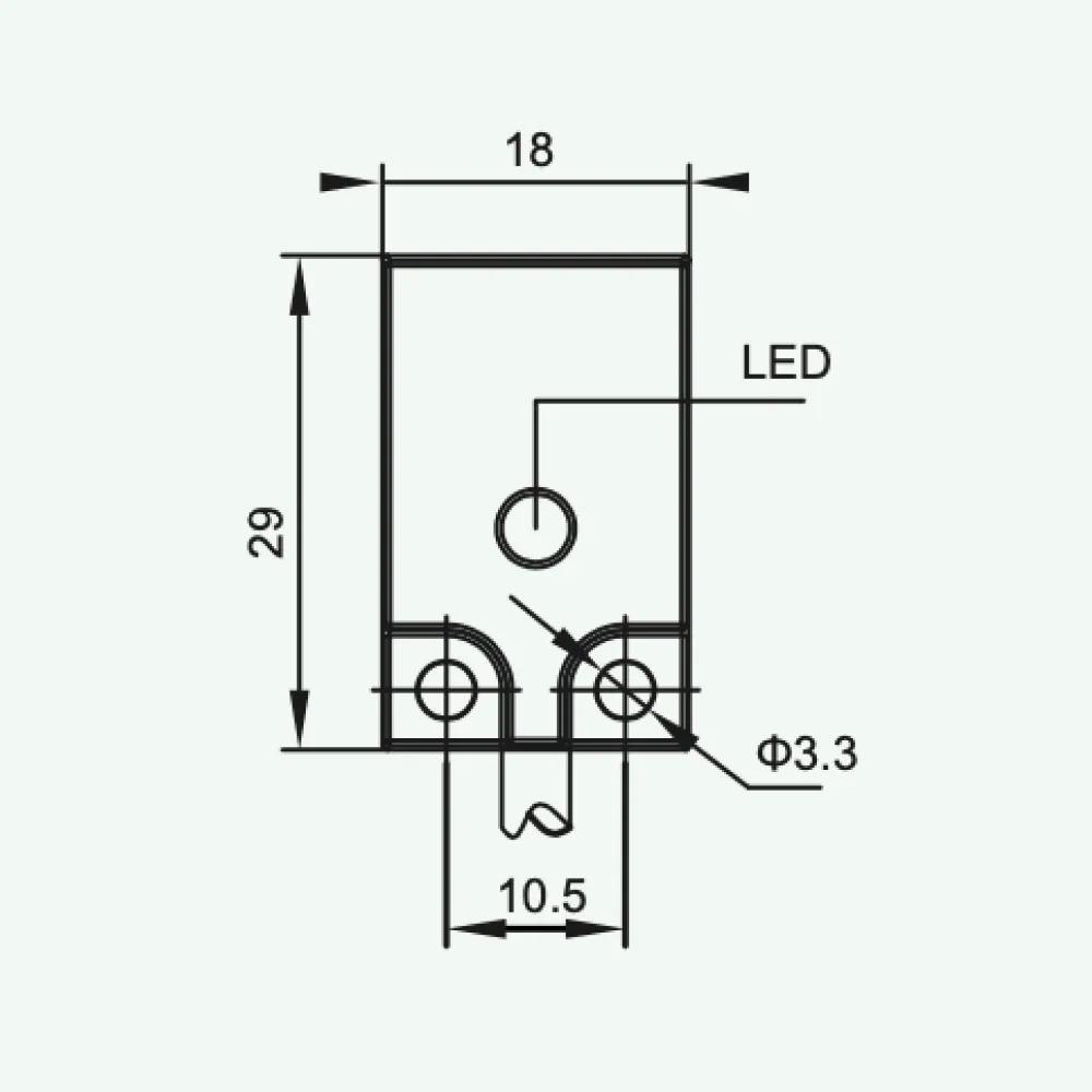 Cảm biến điện cảm tiêu chuẩn DC 2 dây M30/Q18