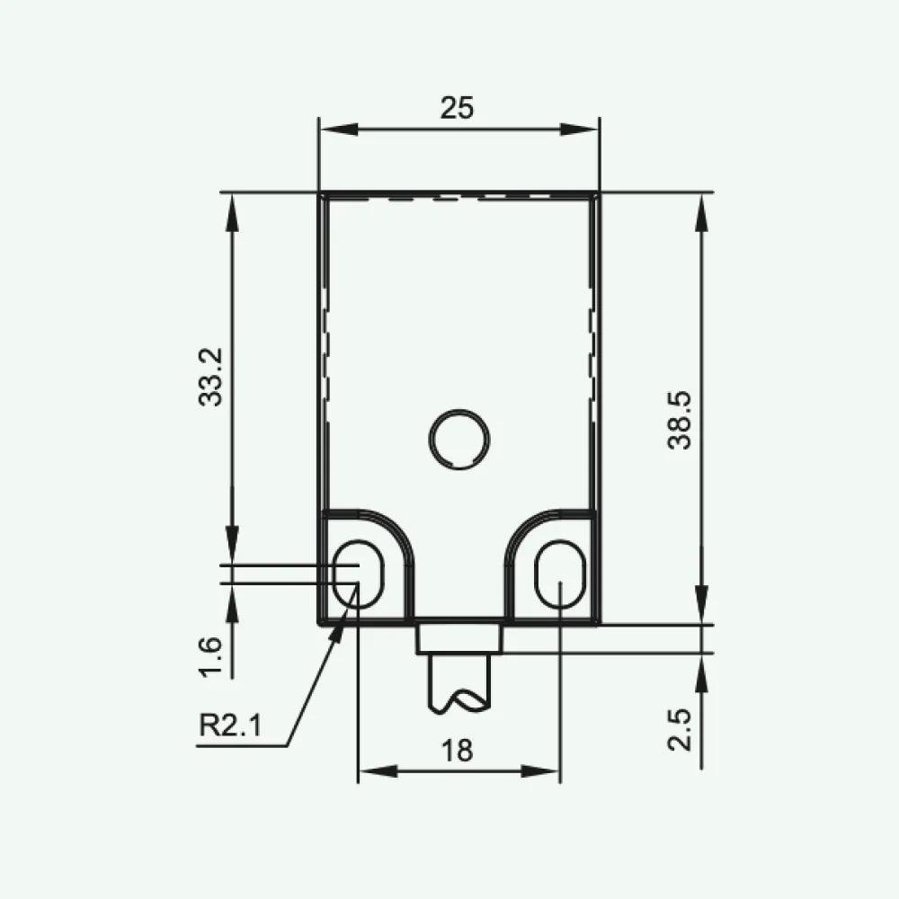 Cảm biến điện cảm tiêu chuẩn DC 2 dây Q25/Q30