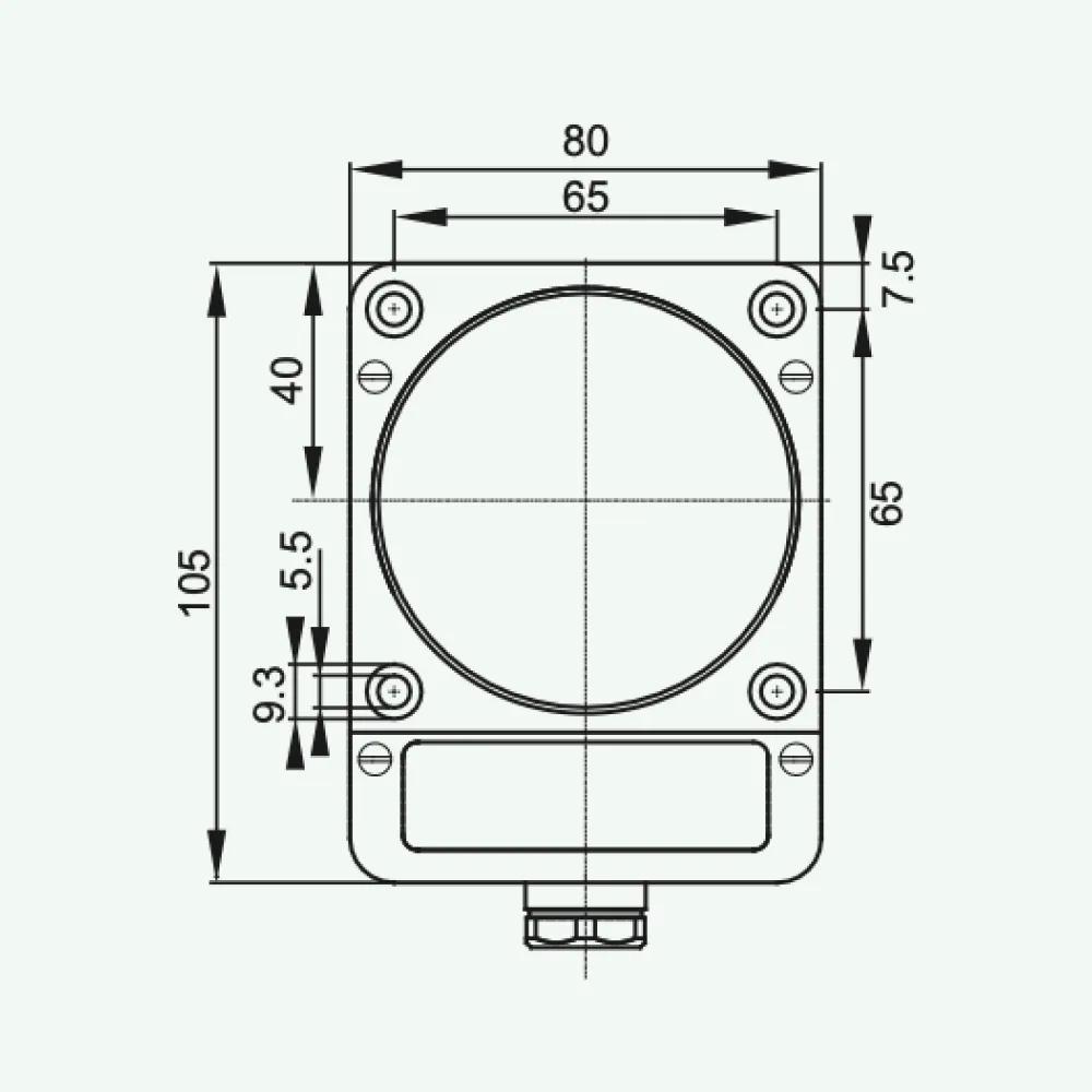 Cảm biến điện cảm tiêu chuẩn DC 2 dây K40/P80