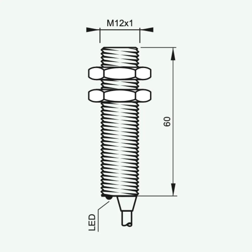 Cảm biến điện cảm tiêu chuẩn AC 2 dây M12/M18