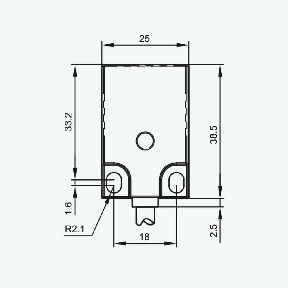 Cảm biến điện cảm tiêu chuẩn AC 2 dây M30/Q25