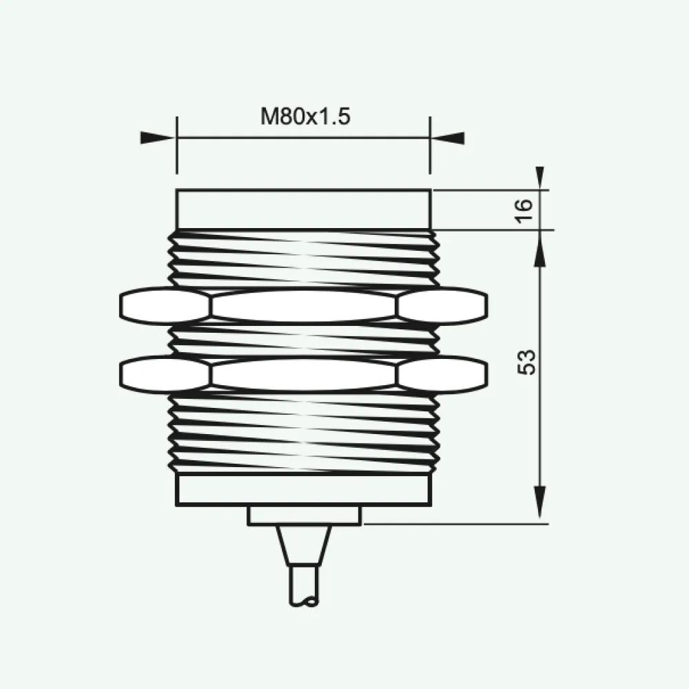 Cảm biến cảm ứng nhiệt độ cao M30/M50/M80