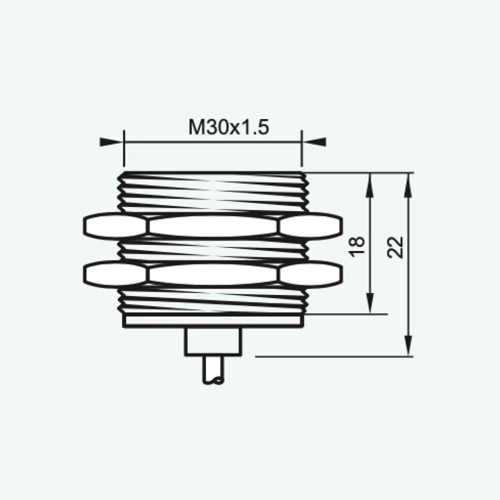 Cảm biến cảm ứng nhiệt độ cao M12/M18/M30