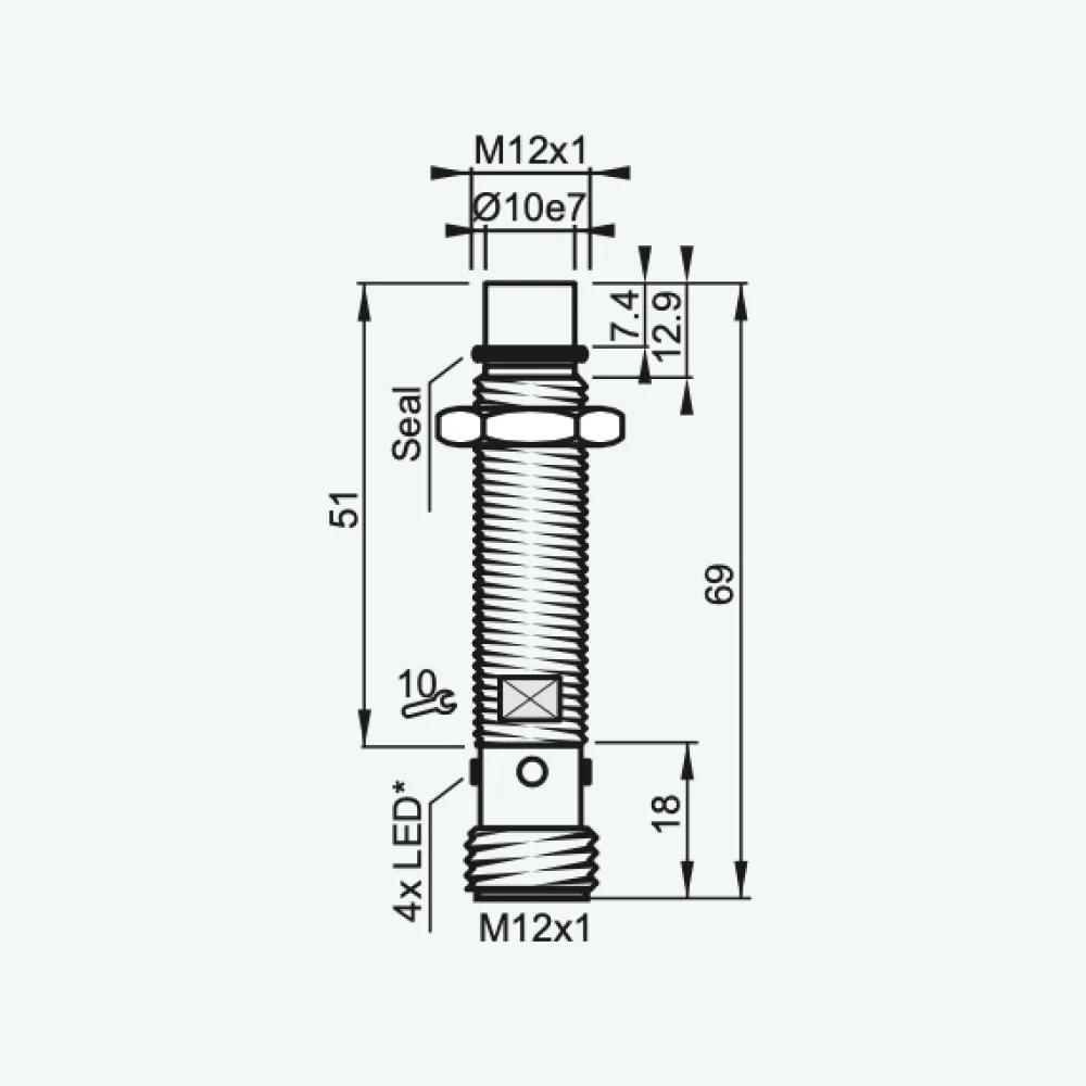 High Pressure Inductive Sensors M12