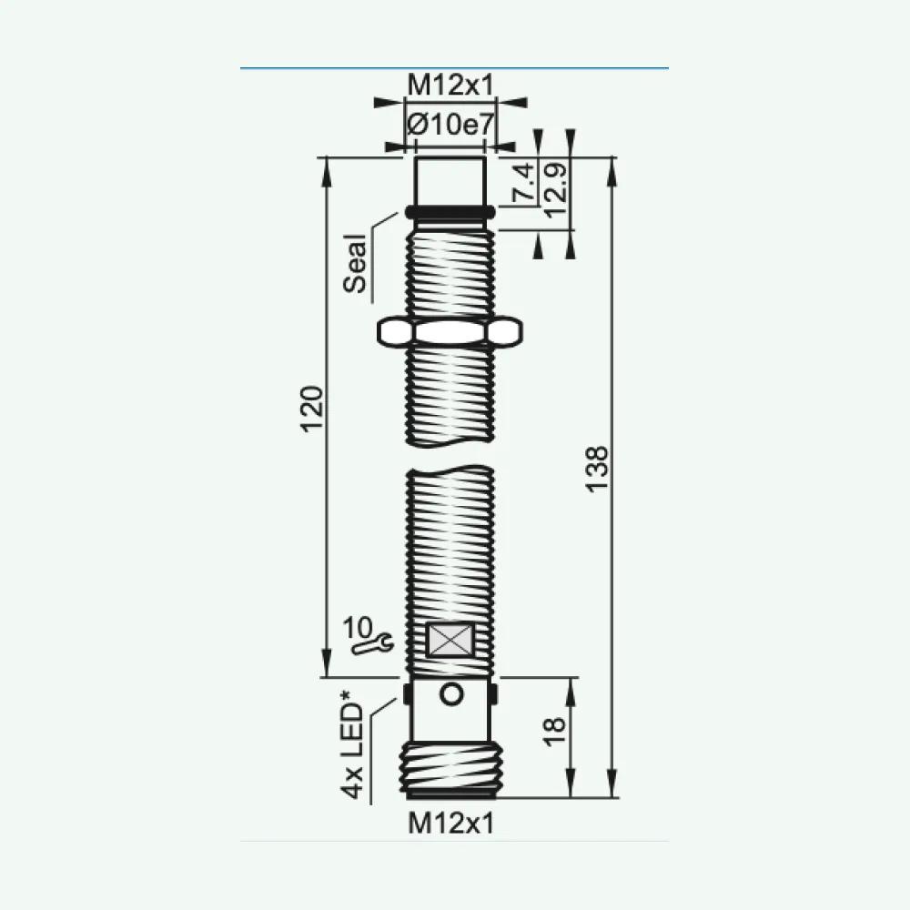 High Pressure Inductive Sensors M12