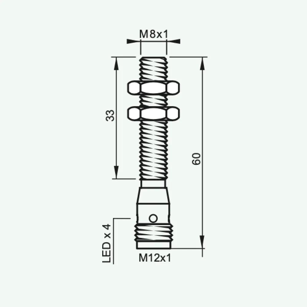 Full Metal Housing Inductive Sensors M8/M12/M18/M30